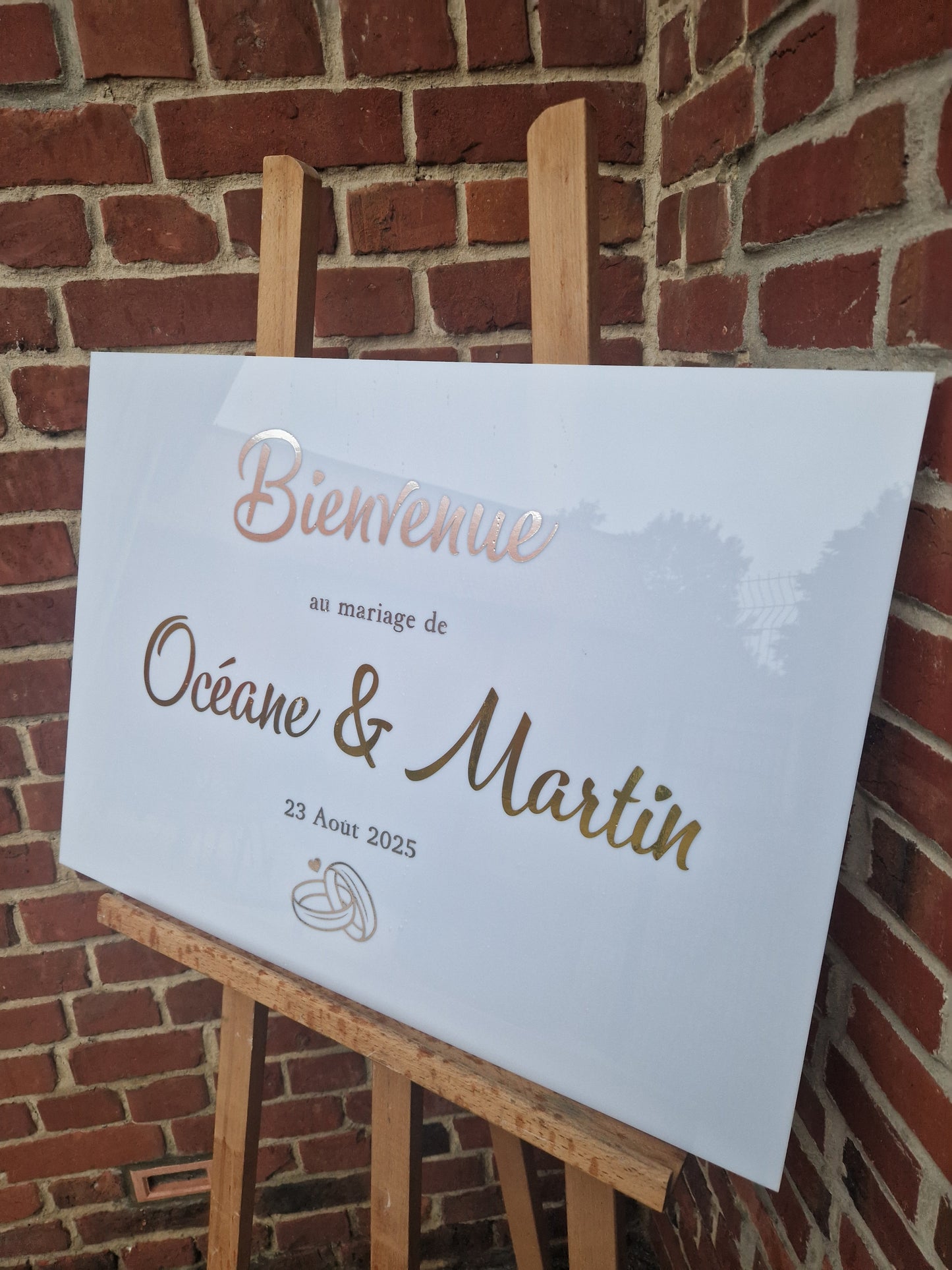 Panneau d'accueil horizontale