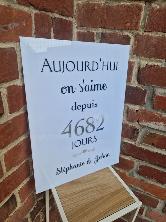 Nombre de jours d'amour